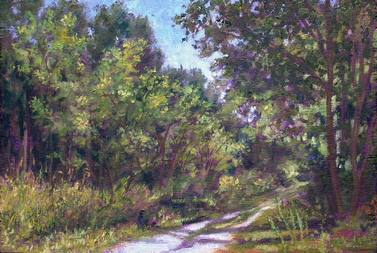 Rails to Trails  Image: While doing research for my book Saving Magic Places I created several paintings to go with the book's theme. 