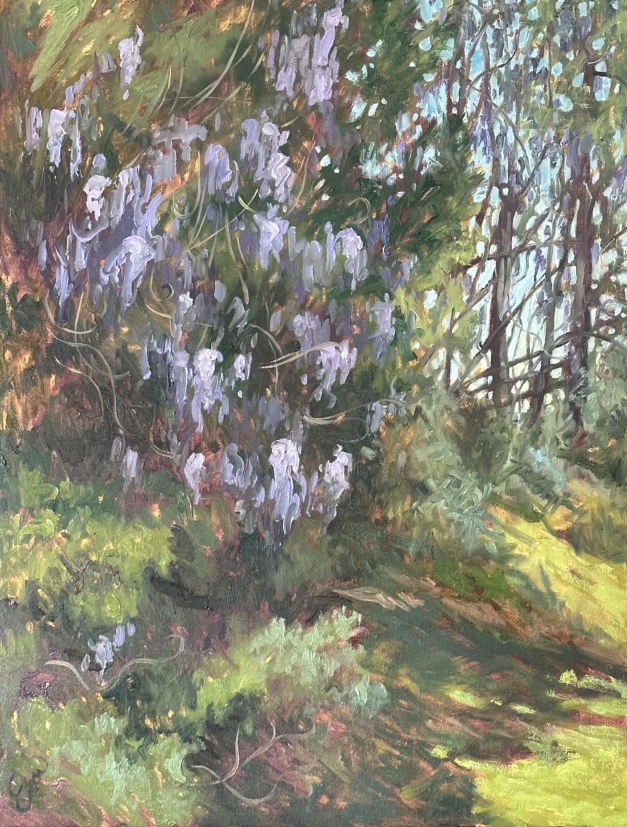 Wisteria Paintings by Emily Eve Weinstein  Image: Wisteria! 24"x18", oil on canvas, $600