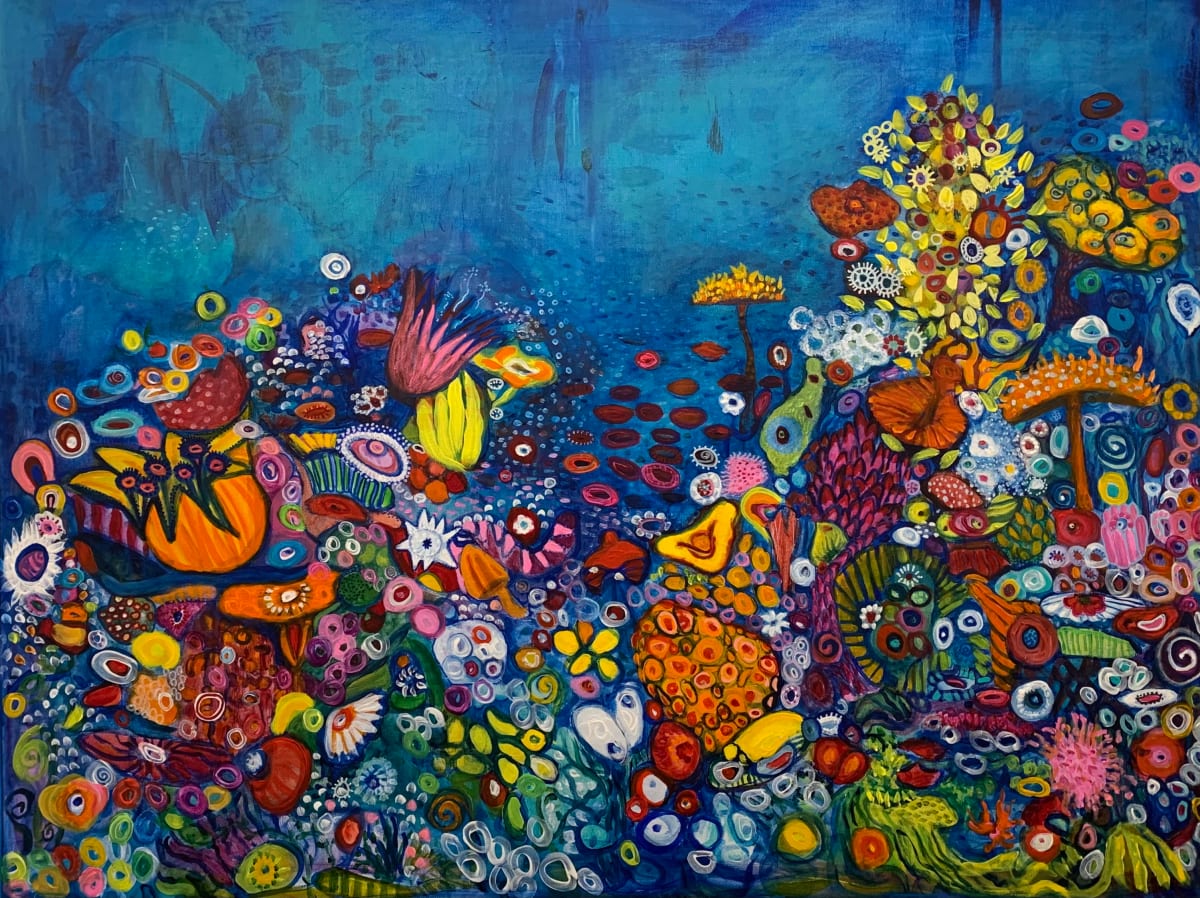 Sea Dive by Holly Sedgwick  Image: Diving through coral reef dreams 