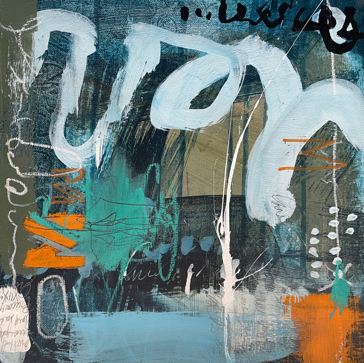 Ocean Blue Dreams by Kim Chigi  Image: This work is part of a collection inspired by my recent travels to Morocco.