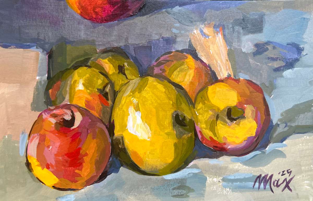 Paul Cezanne (Apples) Mastercopy by Maxwell Roath, Image 1.