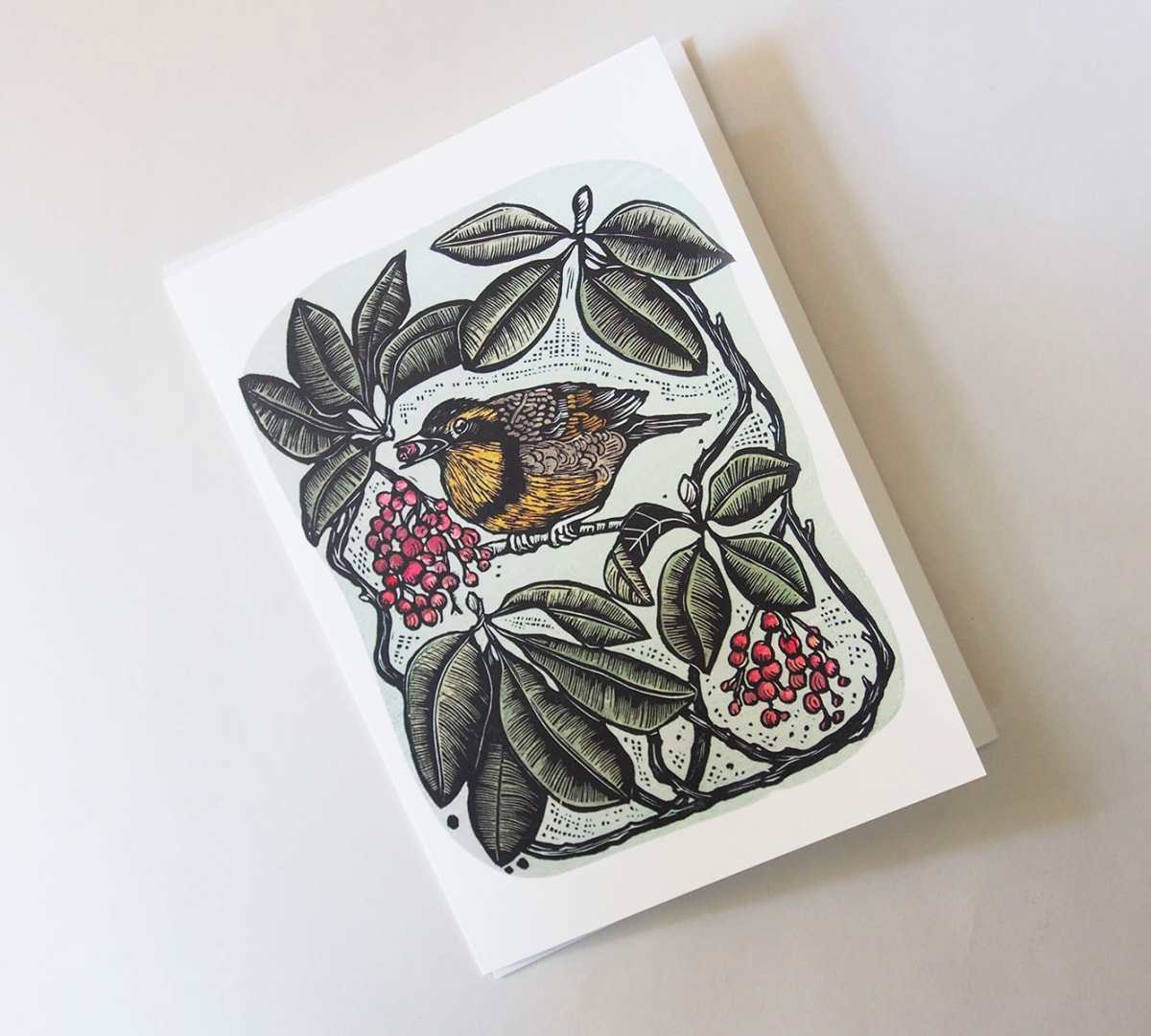 Greeting Card: Autumn Joy by Carolyn Howse 