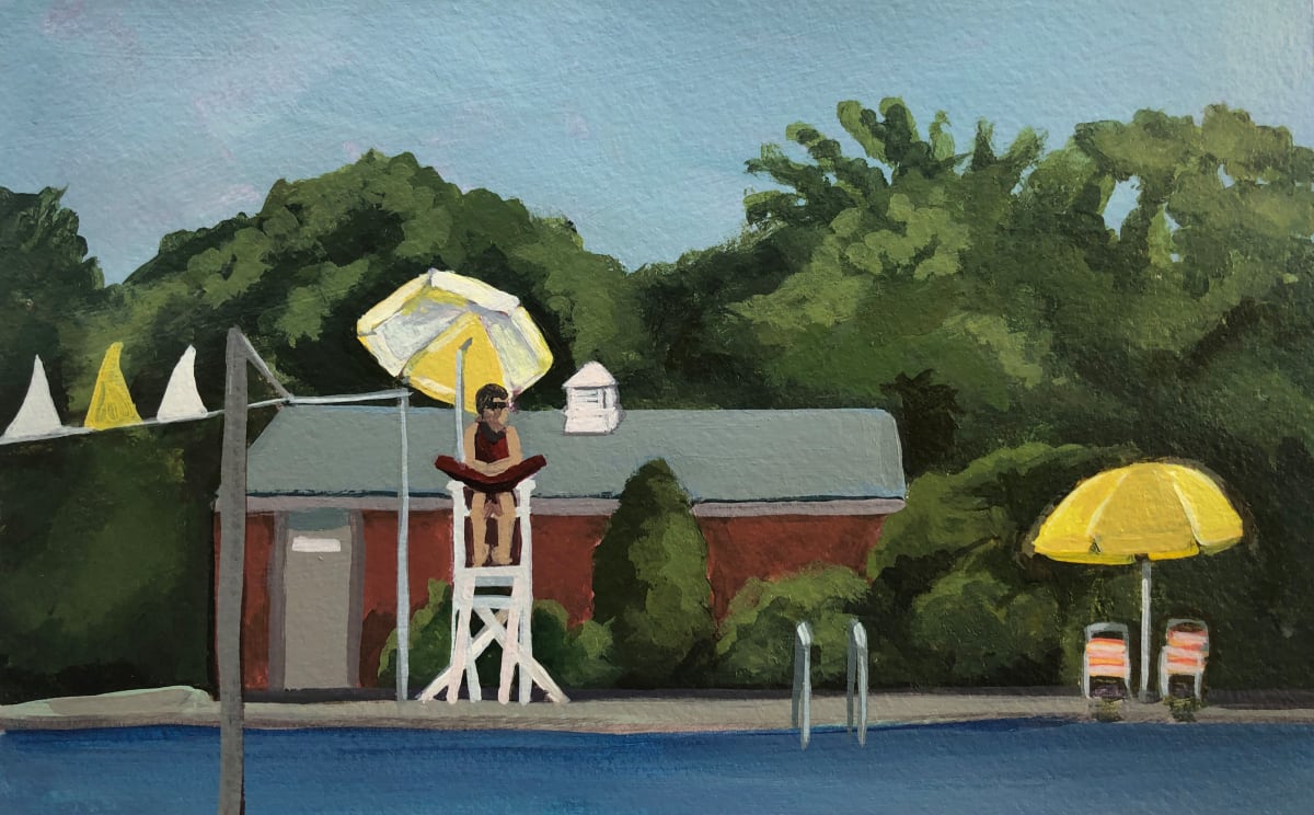 Pool study -Cloudy, Image 1.