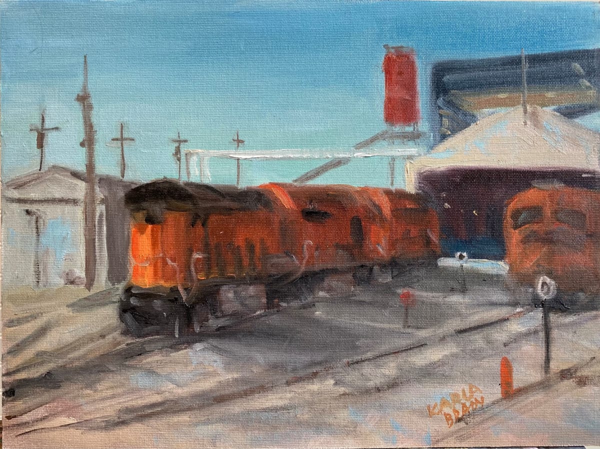 Temple Train Yard by Karla Brady 
