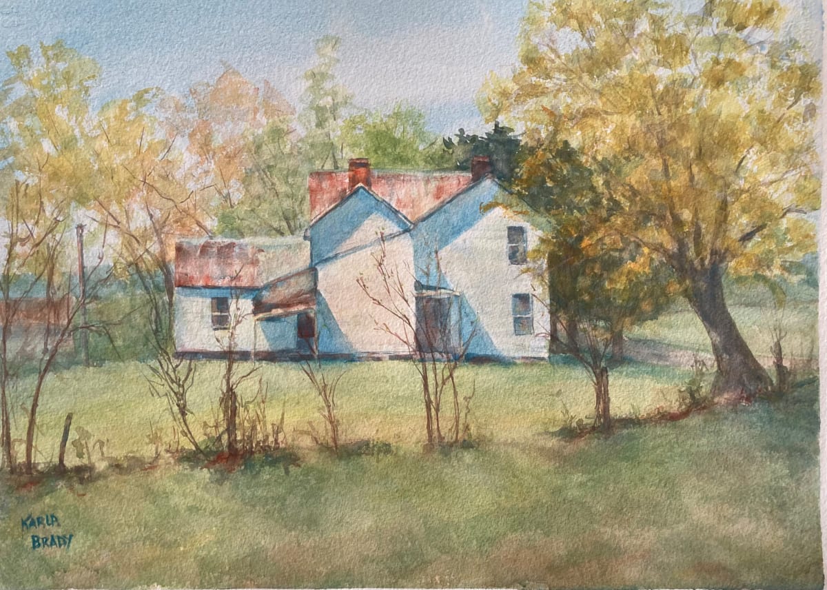 Farmhouse in Spring by Karla Brady 