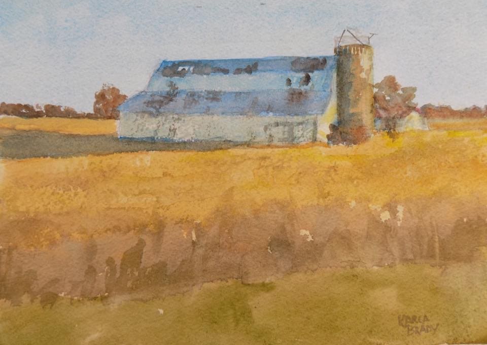 Winter White- Evening Sun by Karla Brady 