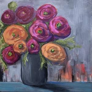 Ranunculus Flowers #5 by Debbie Lamson, Image 1.