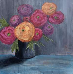 Ranunculus Flowers #3 by Debbie Lamson, Image 1.