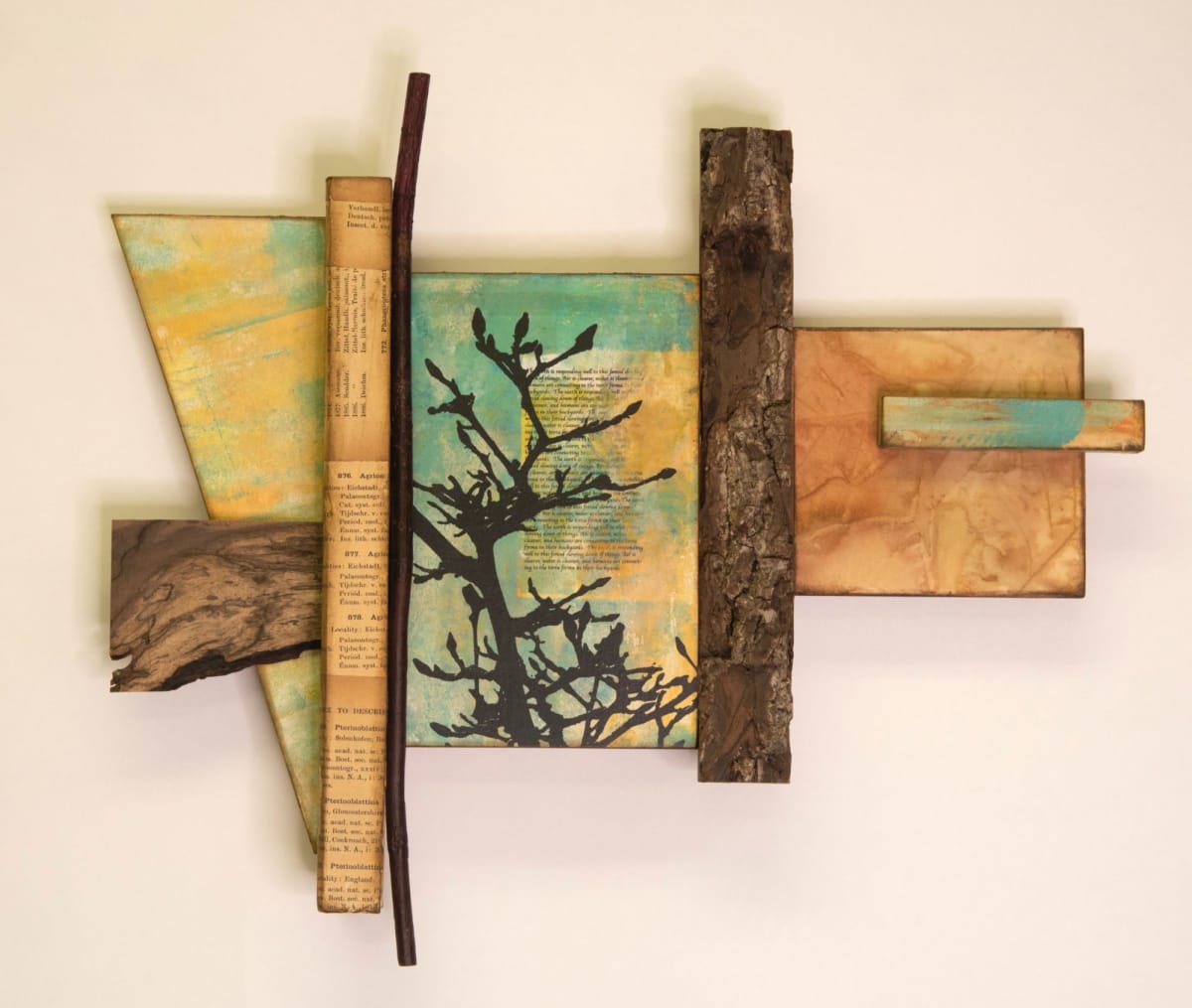 Assemblage- -Soft Magnolia Spring by Cheryl Holz 