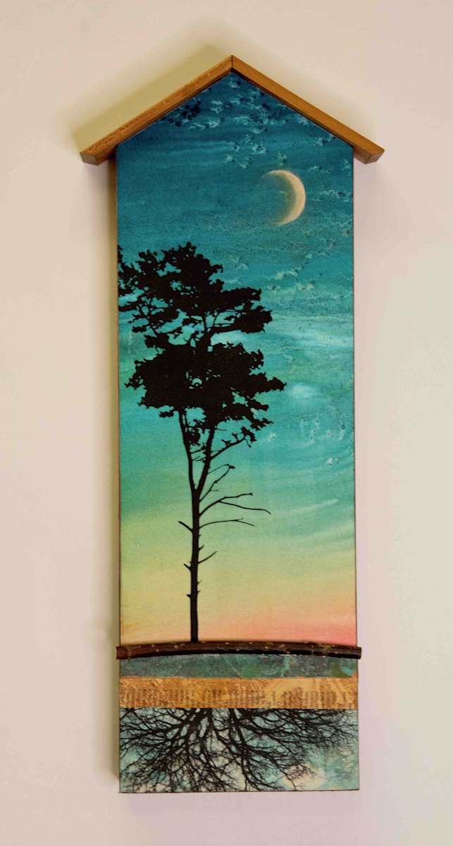 Night Tree Totem: Roots Mirrored by Cheryl Holz, Image 1.