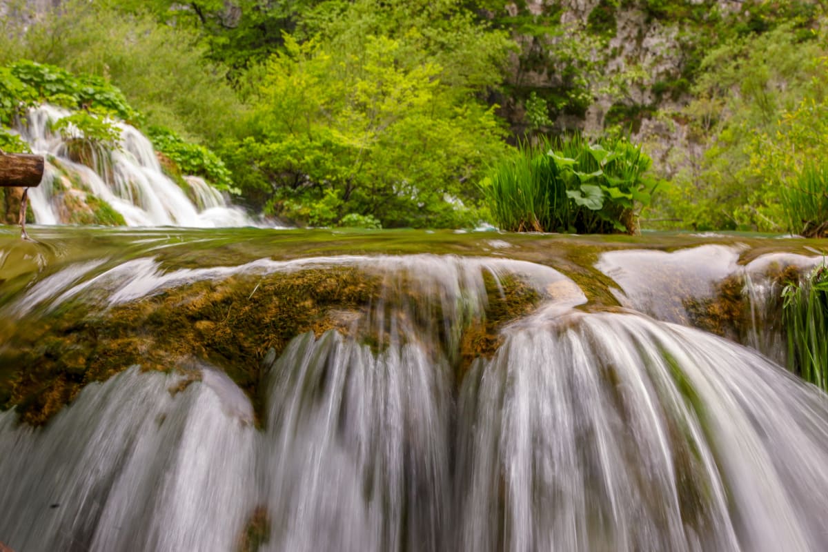 Waterfall in Croatia by Mary Anne Heckman 