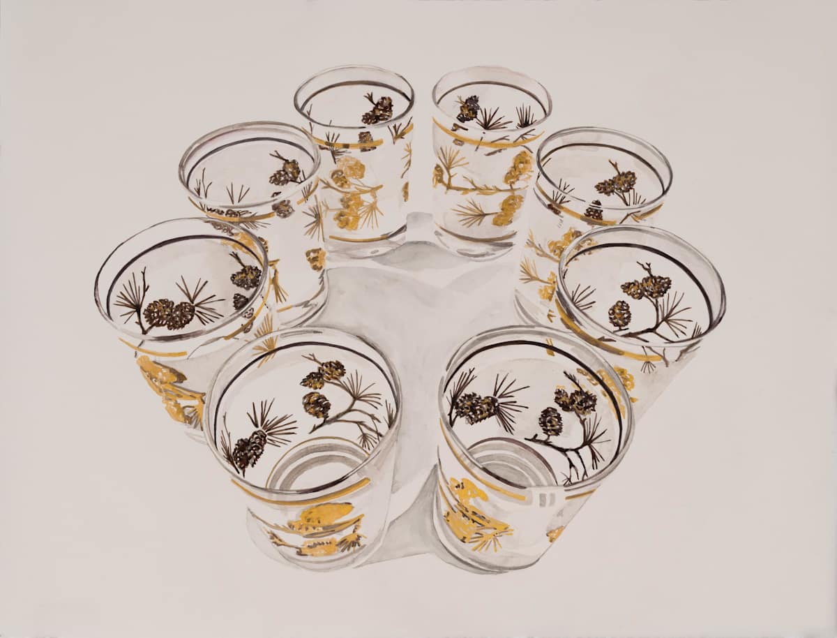 Golden Pinecones, 1972 by Suzy Kopf, Image 2.