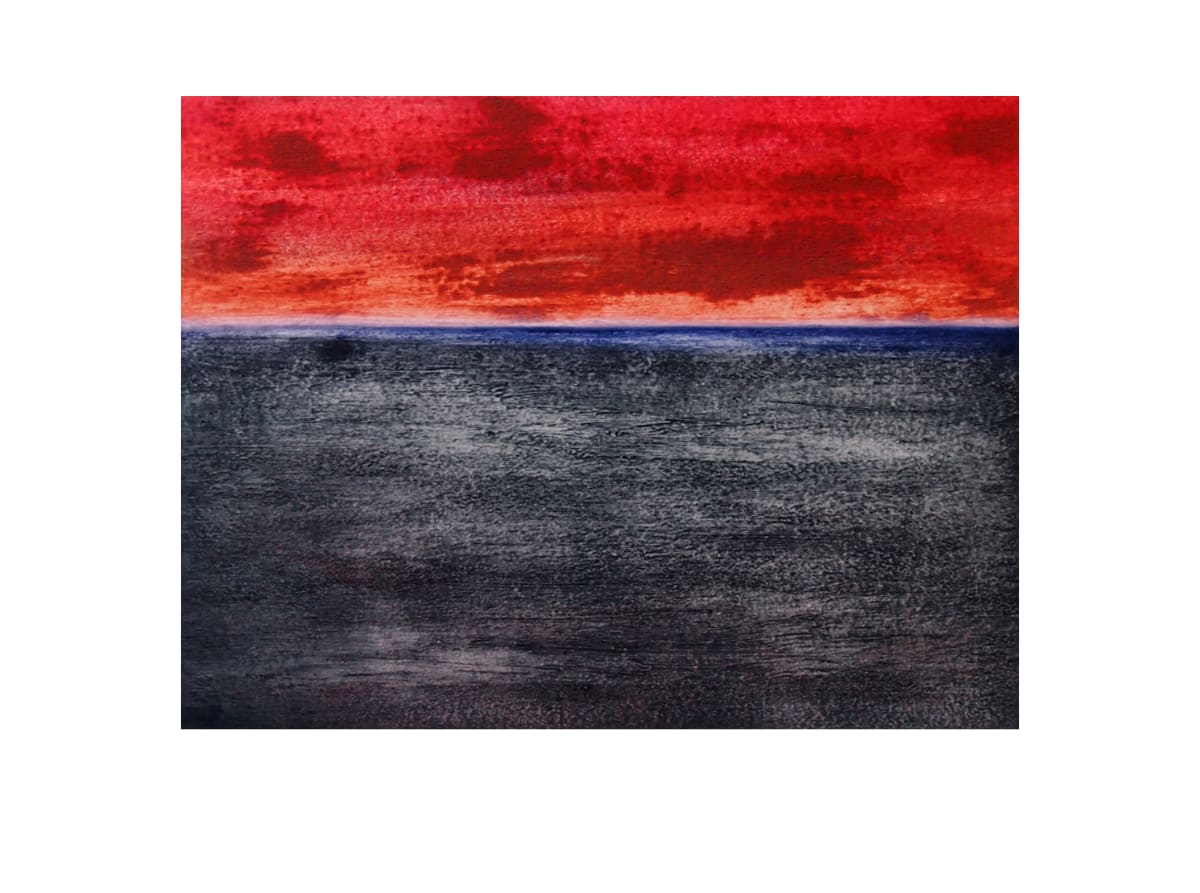 Horizon Scenes - Channel Suite #6 by Claudia De Grandi  Image: Created from my watercolour studies of the English Channel, East Sussex view.