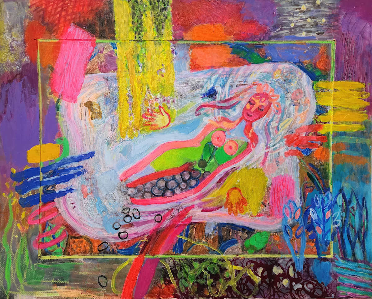 Anastasia Mastilovic, Danae Art Print (matted 16 X 20 in) by Da Silva Gallery / GALLERyLABS 