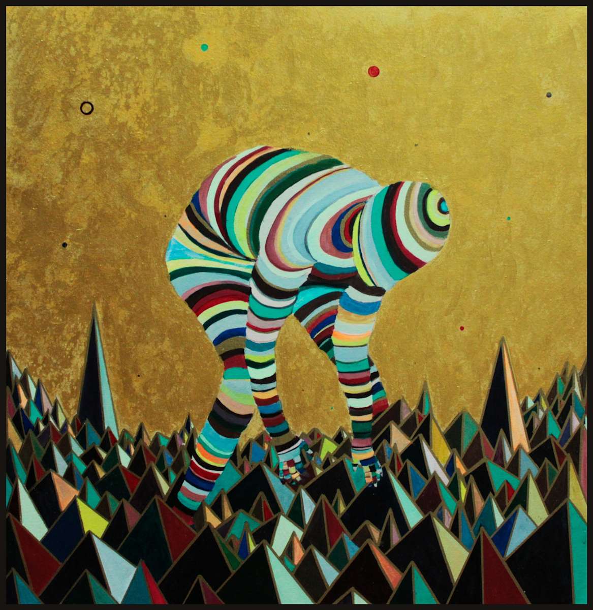 Leonardo Cavalcante _ El temblor by Da Silva Gallery / GALLERyLABS  Image: El temblor , 2025
19.7 x 19.7 in
Gouache on canvas 