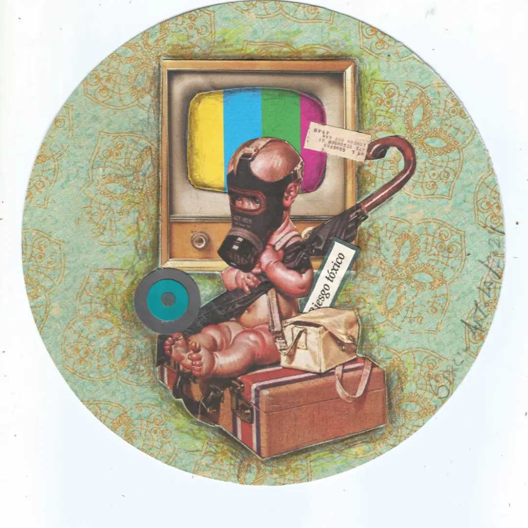 Sergio Artola, Riesgo Toxico by Da Silva Gallery / GALLERyLABS  Image: Riesgo Toxico (Toxic Risk) 28.5 x 28.5 cm