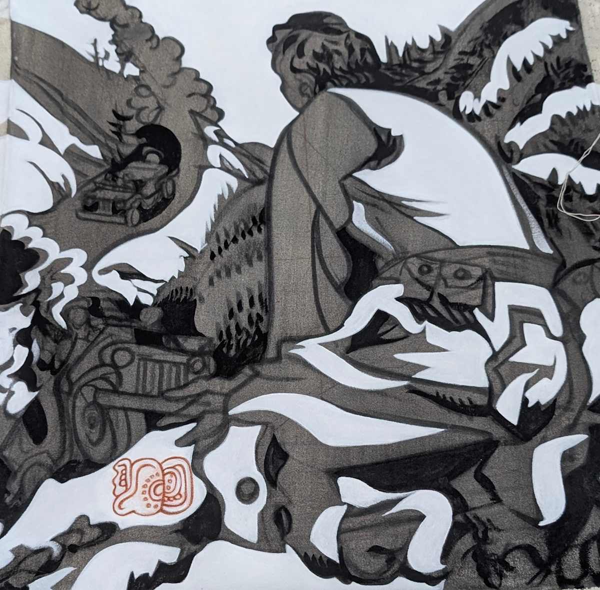 Miguel Trelles, A cormorant for Itsam Balam by Da Silva Gallery / GALLERyLABS 