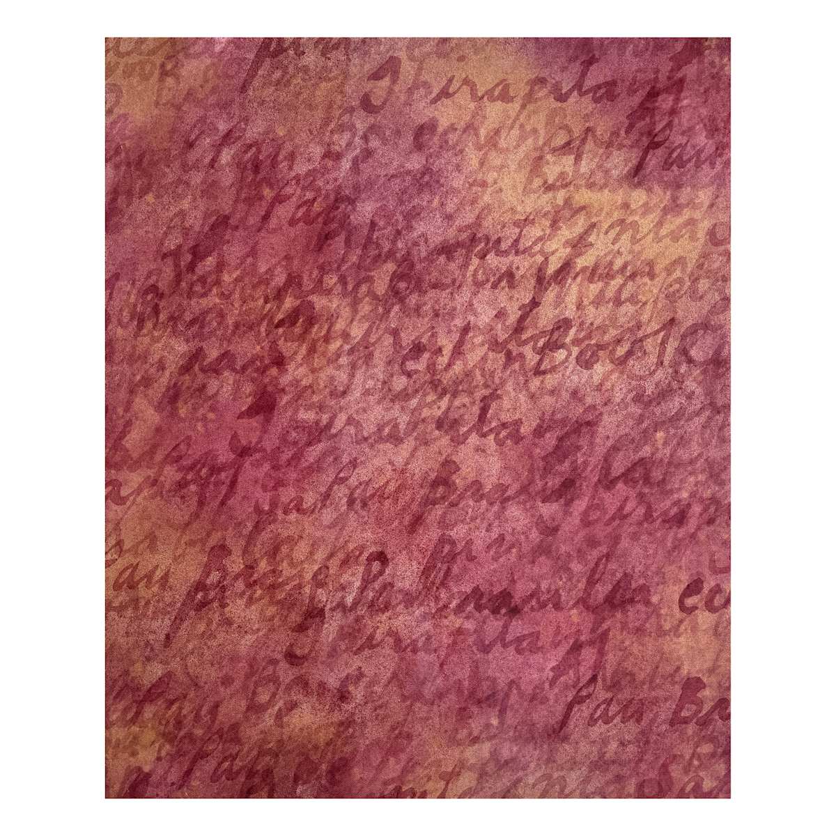 Fernanda Froes  / Imaginary Words by Da Silva Gallery / GALLERyLABS  Image: Imaginary Words 
From the series "Ibirapitanga," 2023 
Brazilwood-dyed cotton on raw calico cotton
