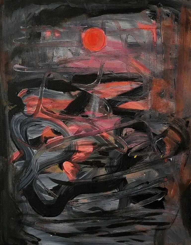 Anastasia Mastilovic, Sinister Sundown (framed) by Da Silva Gallery / GALLERyLABS, Image 1.