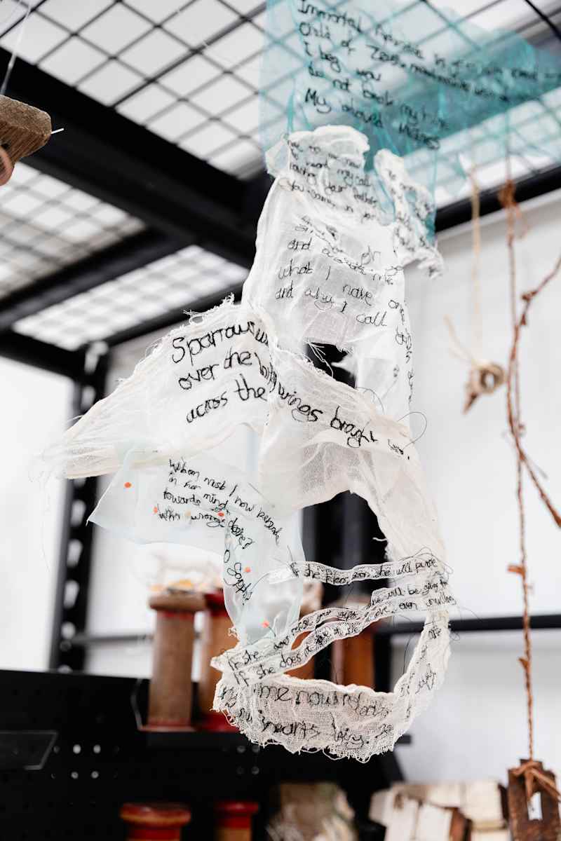 Stitch With Sappho (work in progress) by Juliet D Collins, Image 1.