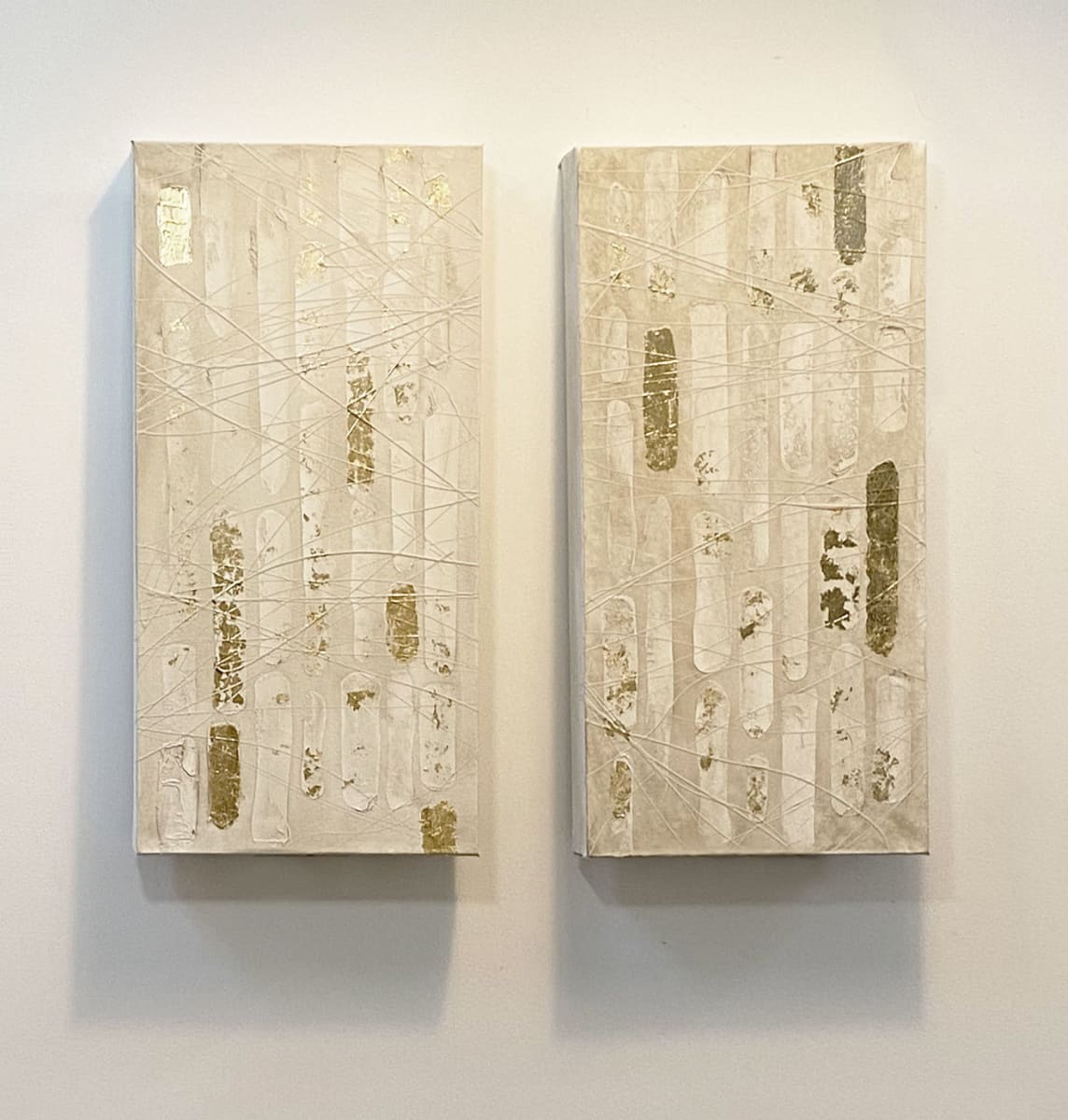 Enchanted diptych 24x12 each by Julie Anna Lewis  Image: Enchanted diptych 24x12 each