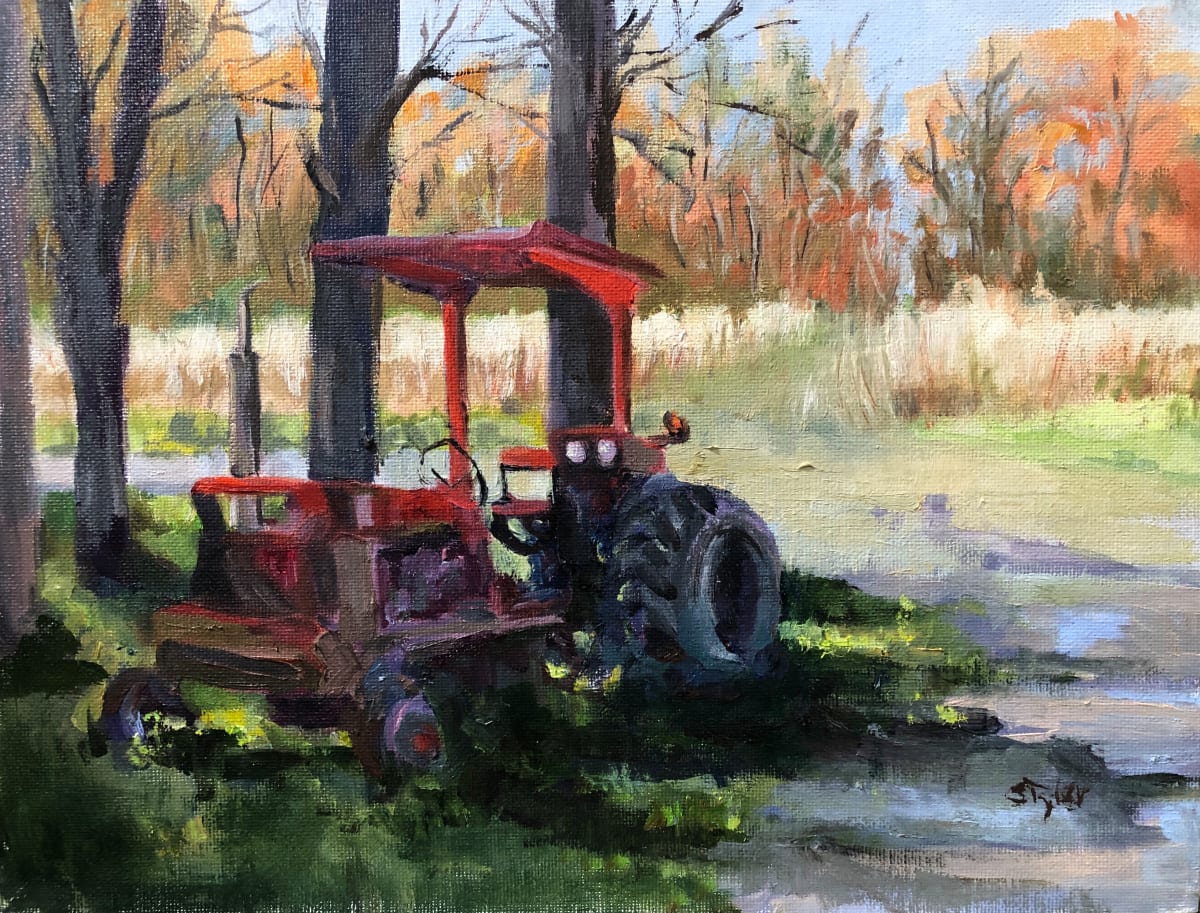 Waiting  Image: Wonder why who abandoned this tractor, why, was he planning on coming back.