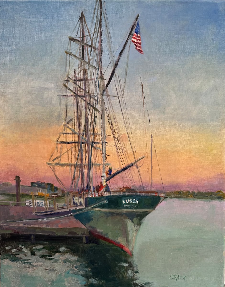 Elissa Docked by susan tyler  Image:  Elissa, tall ship of Galveston