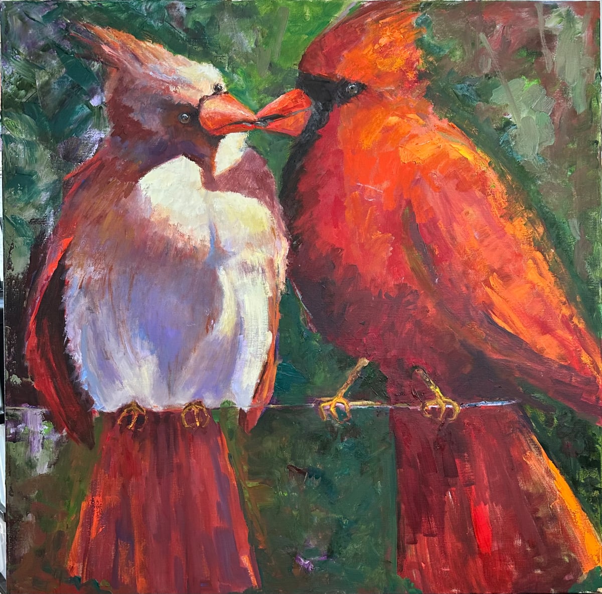 I Love You by susan tyler  Image: Cardinals mate for life. They are full time residents at my place in the country