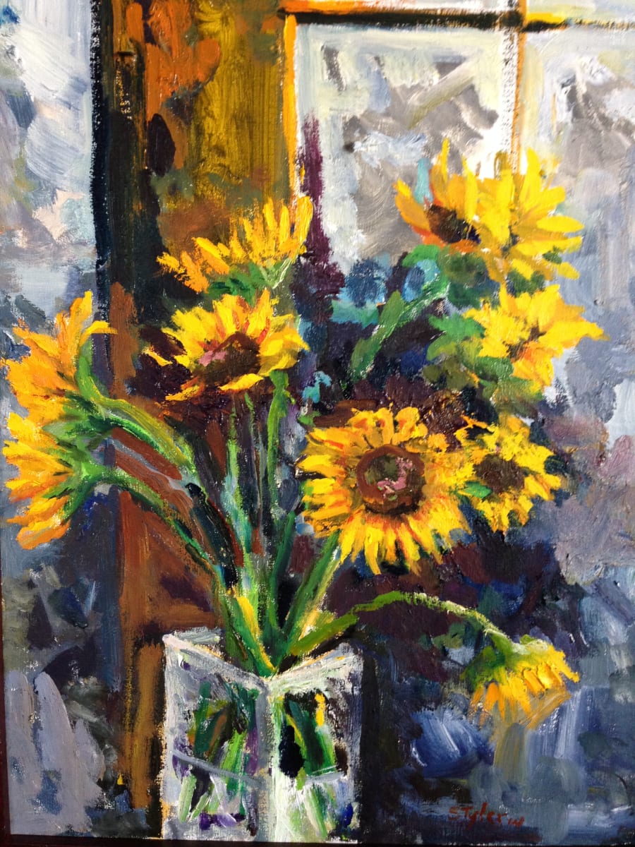 Sunflowers by susan tyler  Image: Sunflowers and Studio Door