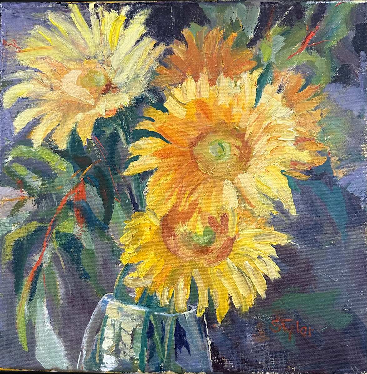 Sunlight on a Winter Day by susan tyler  Image: Sun flowers always make me smile. 