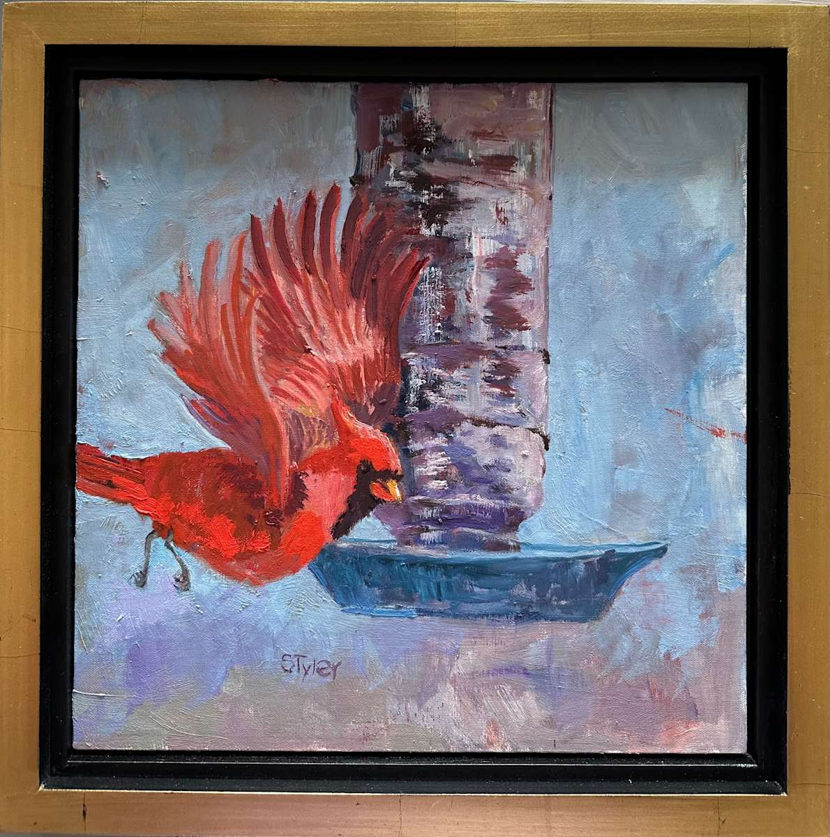 Thinking of You by susan tyler  Image: Cardinal at the Feeder