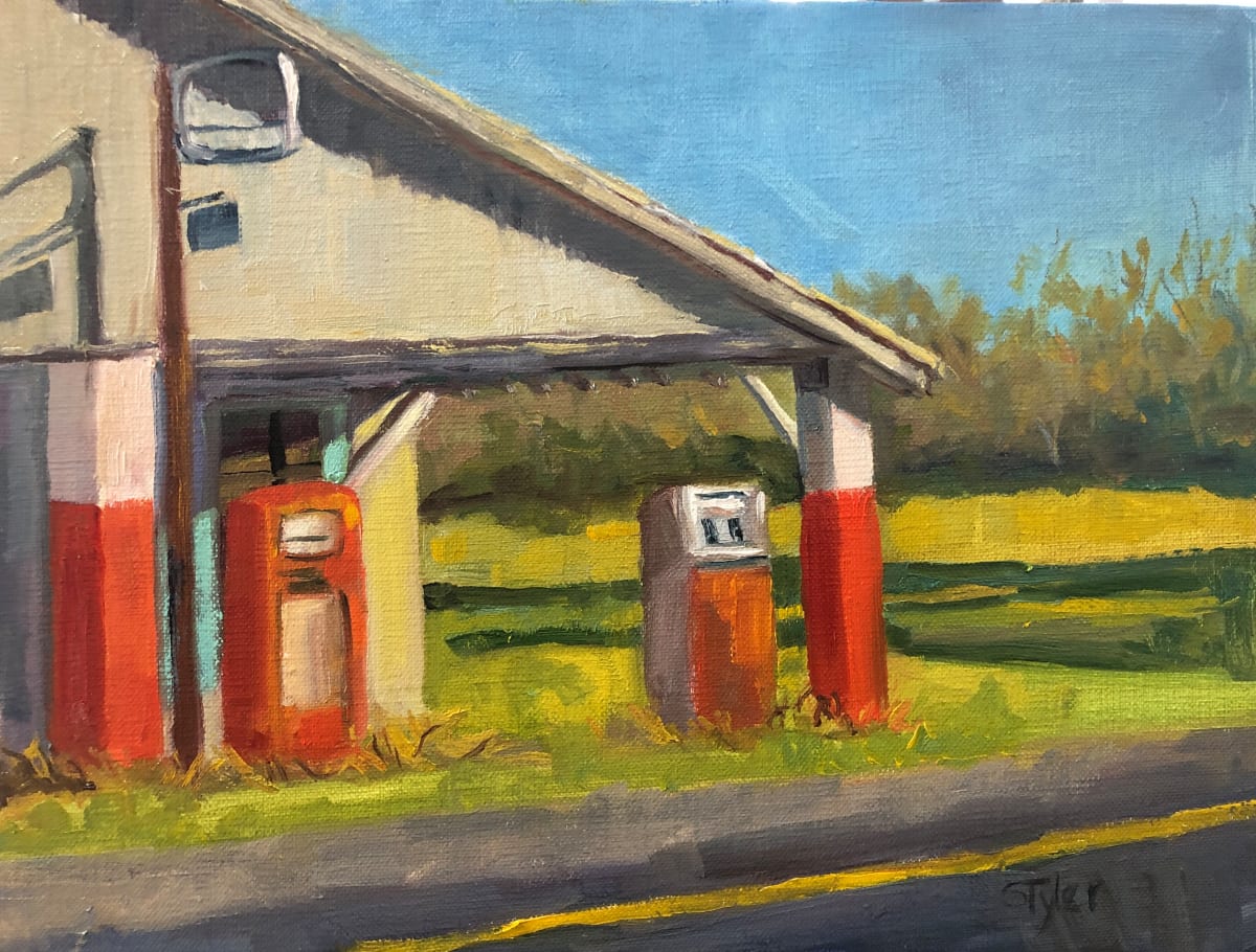 Burke's Revisited by susan tyler  Image: a  memory of a thriving business in Leona