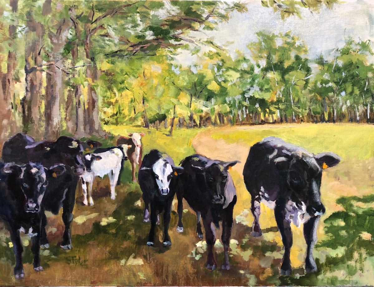 You Called by susan tyler  Image: Cows already to eat. 