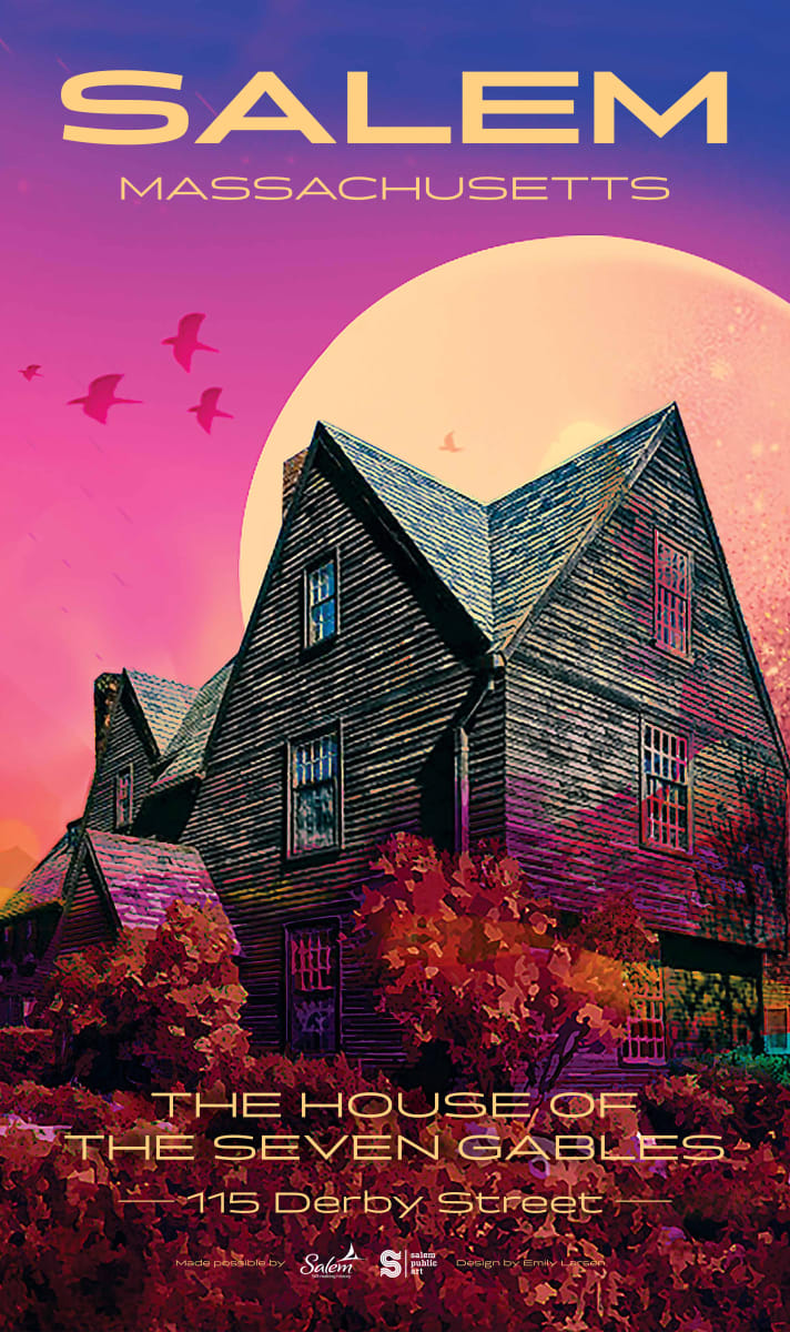 South Harbor Garage Poster Series: The House of the Seven Gables by Emily Larsen 