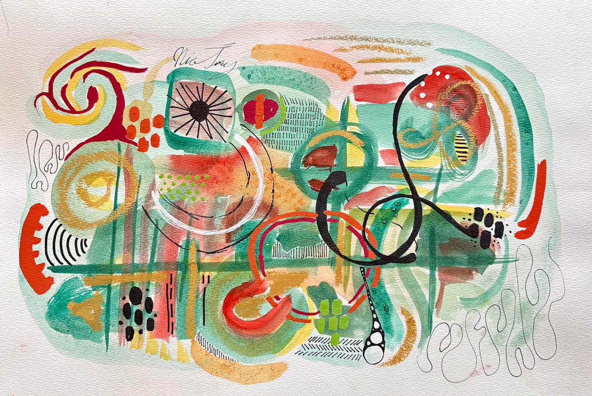Green Abstract - Digital Print by Nia Terry, Image 1.