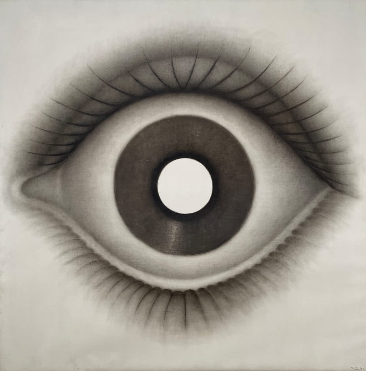 Ojo Centro Blanco by Estate Rodolfo Abularach, Image 2.