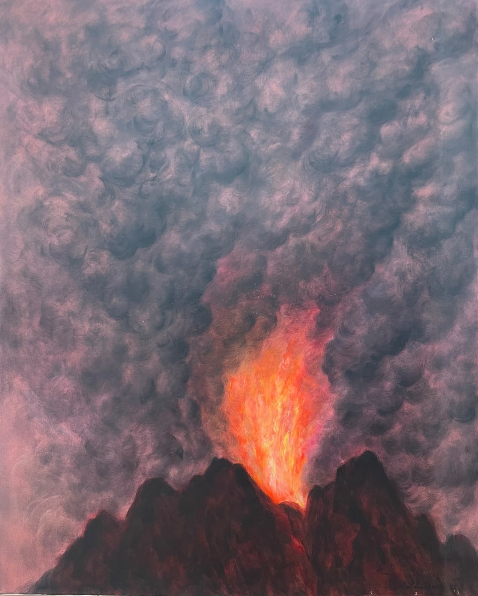 Erupción Rojo y Negro by Estate Rodolfo Abularach 
