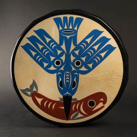 Kingfisher and Salmon Drum by Jason Gobin  Image: Kingfisher and Salmon Drum