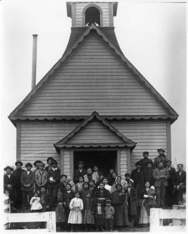 The Shaker Church Convention, Jamestown Church, 1922 by Charlotte Watts 