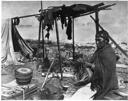 Weaving Baskets on the Beach 