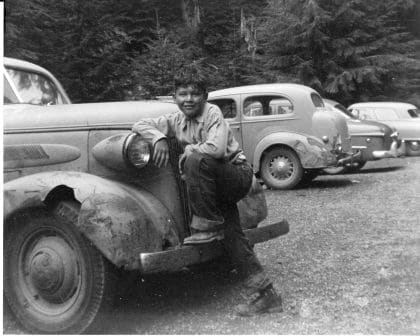 Harvey Adams Jr. Olympic Hot Springs, 1951 by Charlotte Watts 