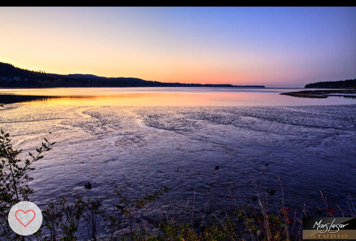 Sequim Bay Evening by Mars Lasar  Image: Sequim Bay Evening