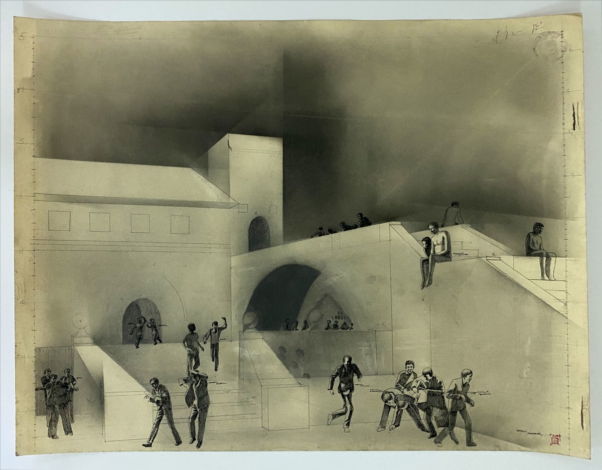 Greyscale Architectures / Drawing XII 