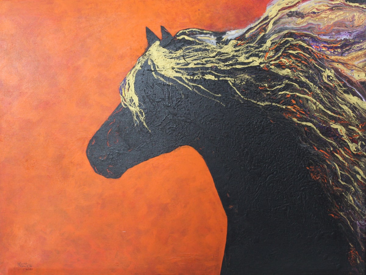 Mane Silhouette by Anne Cowell 