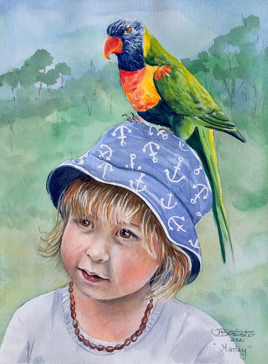 Marley by Vicki Bosisto  Image: Surprise meeting at Glen Forest Sanctuary