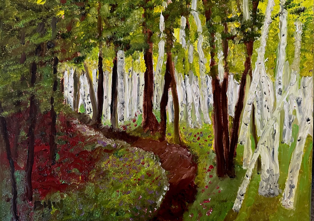 Aspens in Spring by Brian Hugh Wagner 