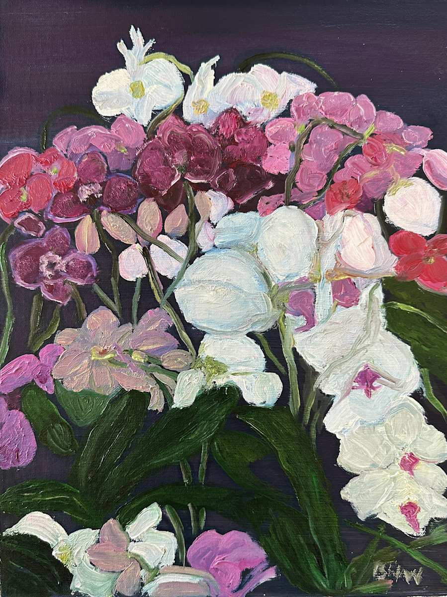 Blooming Orchids by Brian Hugh Wagner 