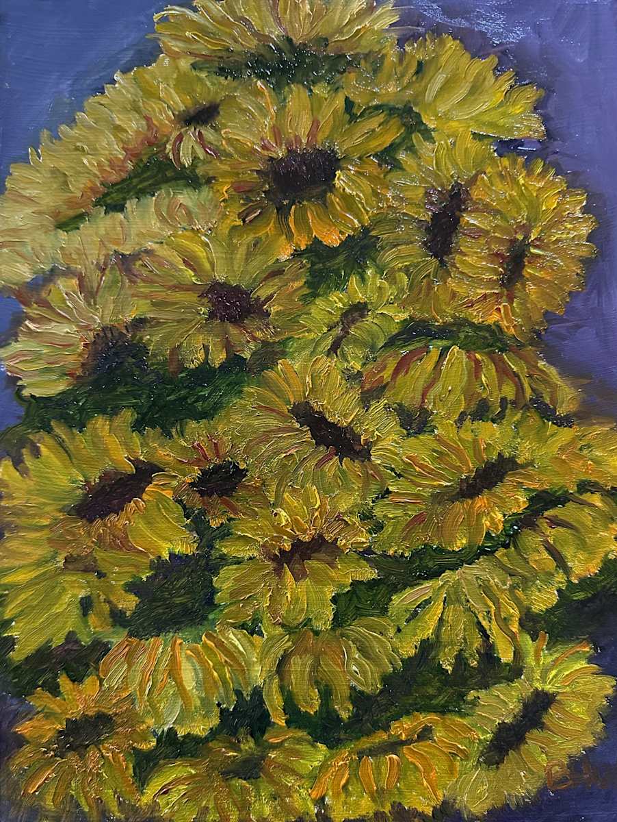 Fading Sunflowers by Brian Hugh Wagner 