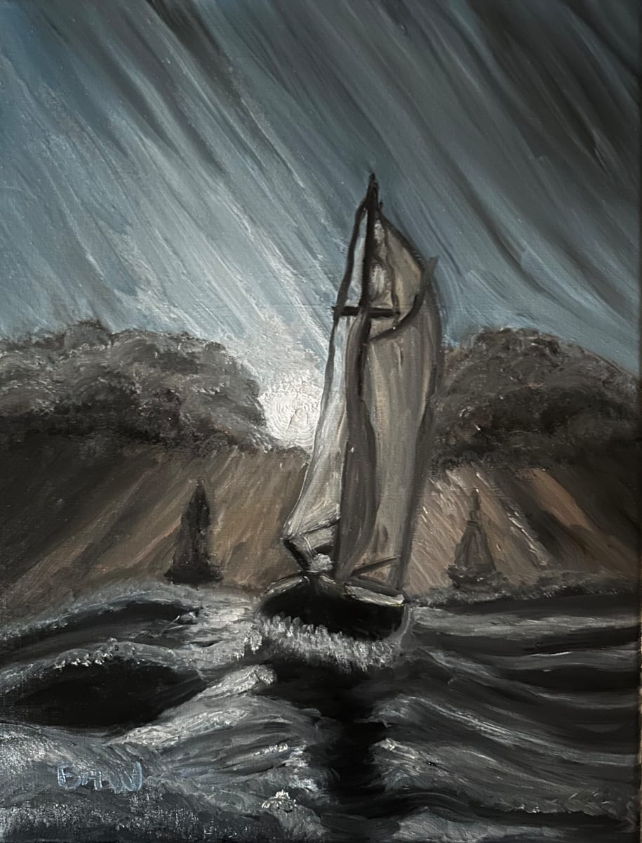 Night Sailing with Rembrandt by Brian Hugh Wagner  Image: Night Sailing with Rembrandt 