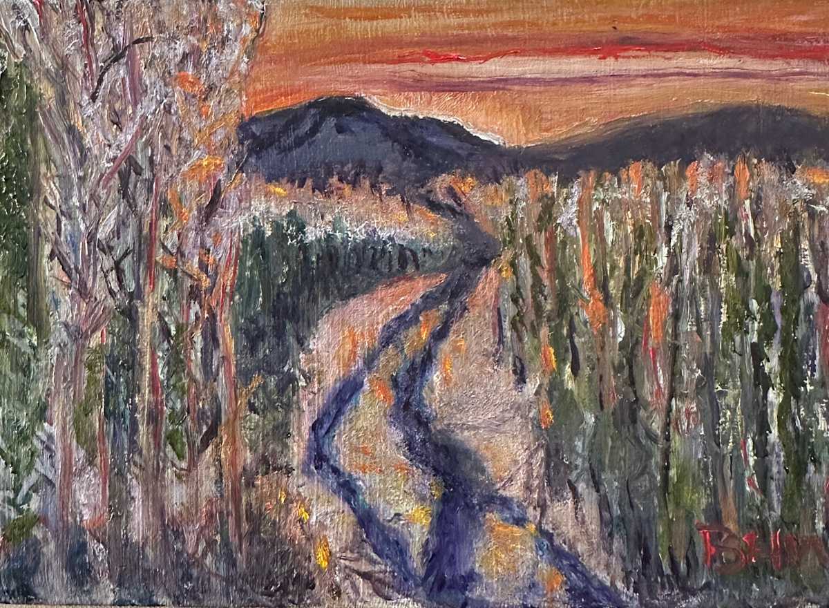 Winter River Vista by Brian Hugh Wagner 